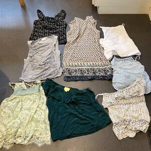 8 Piece Anthropologie Tank Top Shirts Lot! Sizes small and  extra small